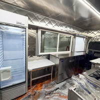 Remorque de concession mobile pour pizzas fraîches, pâtes, pains plats et salades lors de marchés, festivals et événements privés