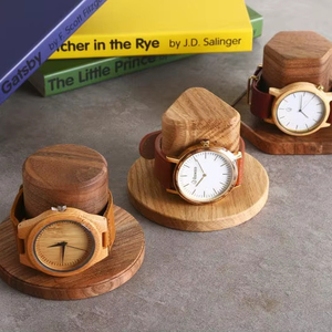 Elegant wooden watch holder to organize and display your watches, perfect for dresser, <b>desk</b>, or nightstand use. - Product Image 1