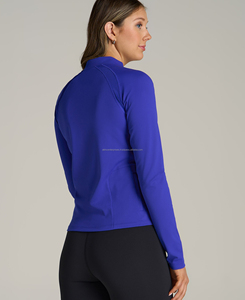 Chaqueta Deportiva Personalizada para Mujer, con Cierre, de Alta Calidad, Transpirable, para Yoga y Running, Ecológica, de Secado Rápido, Ligera, 100% Poliéster - Product Image 6