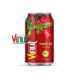 330ml VINUT konserve ebegümeci suyu içecek en kaliteli şişe yeni OEM içecek tedarikçileri Vietnam
