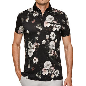 Polo de algodón con estampado de logotipo para hombre, camiseta de manga corta transpirable, de alta calidad - Product Image 1