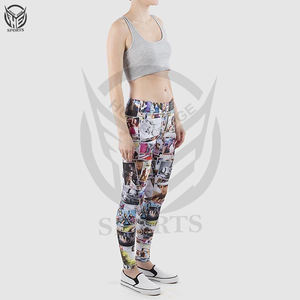 Leggings de gimnasio OEM con bolsillo personalizado, leggings de yoga de cintura alta para mujer, los más nuevos leggings transpirables personalizados para mujer y niña. - Product Image 6