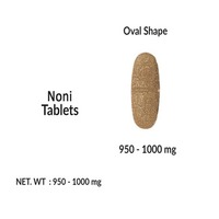 Grenera Noni Tabletten Halal/Kosher/ISO Gecertificeerd Natuurlijk Plantaardig Op basis van Gedroogd Noni Fruitpoeder 500mg/1000mg voor Algemeen Gebruik