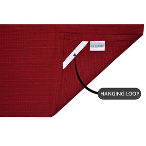 HOME TEXTILE PRODUCTS de 4pcs 15 "X25" rouge solide teint gaufré torchons 100% coton 180-200 GSM fabriqué en Inde par l'exportateur - Product Image 4