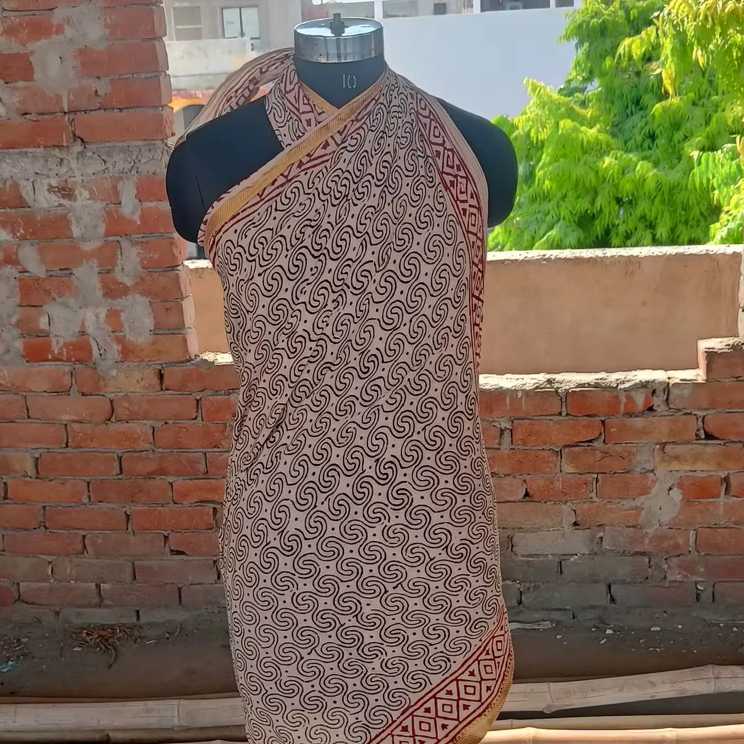 Bagru bedruckt 100 % Baumwolle Sarong Strandkleidung Damen Sarongs Großhandel günstiger Preis handgefertigt Block bedruckt Sarong Pareos