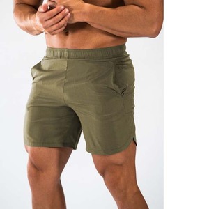 Pantalones cortos de gimnasio de entrenamiento de secado rápido personalizados para hombre 65% algodón 35% poliéster rojo y diferentes colores de cintura alta pantalones cortos para correr - Product Image 2