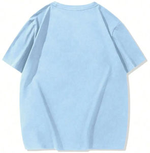 Camisetas de Hombre al por Mayor 100% Algodón Premium con Relieve, Color Personalizado, Logotipo en Relieve, Tela de Estambre, Corte Holgado, Antiencogimiento, Letras - Product Image 5