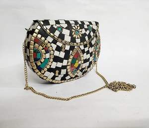 Artisan Custom Made Handbags Elegant Resin Purse & Clutches for Fashion & Casual Style Striking Resin Accents for Stylish Touch - Product Image 3