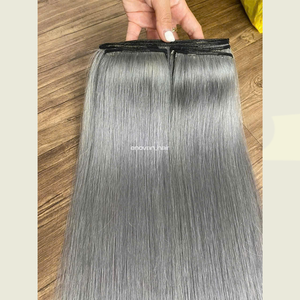 Extensions de cheveux humains à clips, cheveux vietnamiens alignés sur les cuticules, fabriquées avec une technologie russe pour des solutions durables - Product Image 5