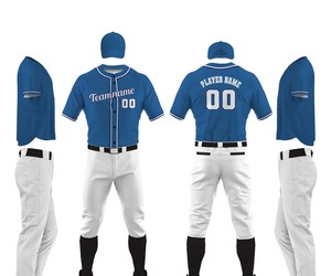 Uniforme de baseball pour hommes, de haute qualité, personnalisé, respirant, grande taille, dernier design, OEM, motif uni, qualité de gros - Product Image 1