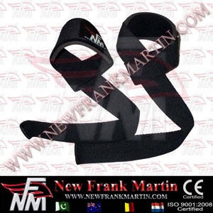 NFM Custom Logo Cotton Heavy-Duty Wrist <b>Straps</b> <b>for</b> Closure Removable Cover <b>for</b> Deadlifts Weight <b>Lifting</b> Eco-Friendly - Product Image 6