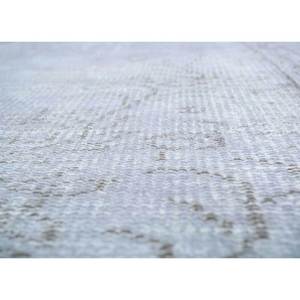 Tapis en laine bleu vintage noué à la main, motif médaillon rectangulaire abstrait, idéal pour la maison, le salon, le couloir, l'entrée et les chambres d'adolescents - Product Image 3