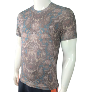 Camisetas Casuales de Hombre de Manga Corta con Cuello Redondo, Diseño Personalizado, Impresión Digital, Transpirables, Antibolitas, de Spandex/Algodón, Tejido de Punto Sólido en la Parte Delantera - Product Image 4