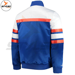 High Quality Men's Satin Bomber <b>Jacket</b> Custom Manufactured Pakistan Wholesale <b>Cheap</b> Fashionable Letterman Style Hooded XL <b>Winter</b> - Product Image 6