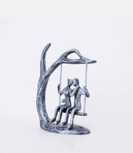 Escultura de Pareja Moderna de Aluminio, Superventas, que Simboliza la Eternidad, Artesanía Hecha a Mano, Artística y Atemporal - Product Image 6