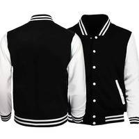 Veste coupe-vent en nylon pour homme, couleur unie, fermeture éclair intégrale, veste bomber, veste de baseball pour homme, pour un style streetwear