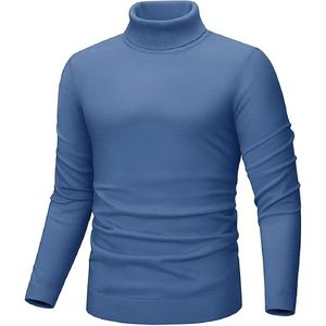 Nouveau gros Top qualité Polyester couleur unie pull pull hommes col rond épais printemps chandails - Product Image 6