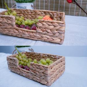 Vintage Rectangle Naturel Jacinthe D'eau Porte-Serviettes Tissé Plateau De Rangement Plateau De Service pour La Maison Hôtel Restaurant Décor Vietnam - Product Image 4