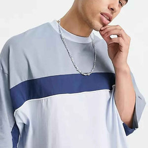 Camiseta extragrande con estampado personalizado Premium informal para hombre, camiseta blanca de manga en blanco, venta al por mayor, Camiseta con estampado personalizado para hombre - Product Image 4