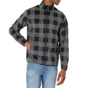 Chaqueta de concha blanda de talla grande para Otoño e Invierno para hombre, forro polar de manga larga con cuello levantado, etiqueta de logotipo personalizable, grosor fino - Product Image 4