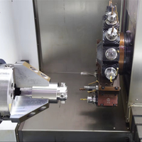 Centre de tournage CNC à axe Y avec configuration réduite et outillage motorisé pour usinage à une pince et arbres en acier inoxydable