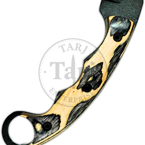 Couteau tactique EDC à lame fixe OEM en gros, étui en cuir, acier à haute teneur en carbone codé noir, personnalisable, rasoir de survie pour le camping - Product Image 3