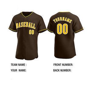 Camisetas de Béisbol Sublimadas Unisex de Alta Calidad, Transpirables, 100% Poliéster, Personalizables, para Softbol, Ropa Deportiva para Hombre - Product Image 2