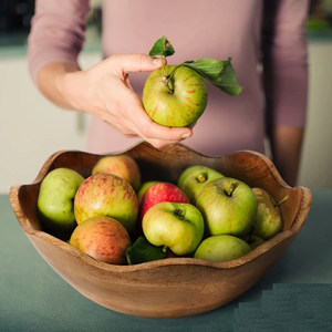 Cuencos de madera de mango Cuencos de alta calidad para utensilios de cocina y artículos para el hogar Ensalada japonesa y sopa Cuenco de madera Centro de mesa India - Product Image 6