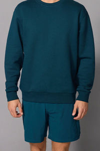 Sudadera de invierno de manga larga personalizada para hombre, jersey de color sólido con cuello redondo de Algodón 100% con logotipo personalizado y bordado OEM - Product Image 4