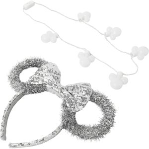 Accesorios H.E.R. con Licencia Oficial de Disney, Orejas de Minnie Mouse, Diadema de Disfraz, Collar LED, Diseño Personalizado, Regalo Infantil con Diseño de Animal, Hecho en EE. UU. - Product Image 1