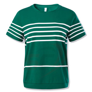 Camiseta de Verano de Manga Corta para Hombre, Diseño 2023, Alta Calidad, Venta al Por Mayor, Corte Ajustado, Tejida, 100% Algodón - Product Image 5