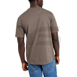 Vente en gros 100% T-shirt à col rond en coton de qualité supérieure avec impression de logo personnalisé T-shirt vierge en jersey grande taille pour hommes - Product Image 3