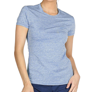 Vente chaude femmes 100% coton T-Shirt écologique de haute qualité respirant à manches longues coupe ample couleur unie - Product Image 5