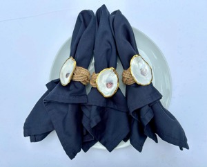 Porte-serviettes élégant en résine et en jute pour une table de salle à manger contemporaine, décoration de cuisine et utilisation fonctionnelle en provenance d'Inde - Product Image 6