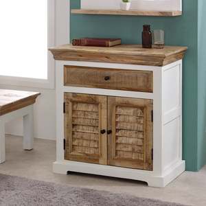 Bianco Petit buffet en manguier massif Blanc - Product Image 2