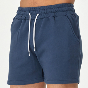 Pantalones cortos de algodón para hombre, transpirables, de secado rápido, con cierre de cordón, para gimnasio, correr, pantalones cortos de entrenamiento - Product Image 4