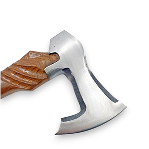 Hache de bûcheron nordique industrielle en acier à haute teneur en carbone, hache pour le travail du bois, fourreau en cuir, OEM/ODM, hache artisanale personnalisée - Product Image 4