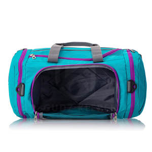 Bolsas de deporte a precio barato de fábrica al por mayor bolsas de deporte de color sólido lisas bolsas de viaje deportivas de alta personalización - Product Image 4