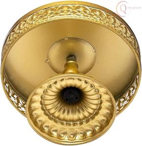 ขาตั้งเค้กโลหะทันสมัยสำหรับการนำเสนอเค้กและของหวาน  งานเคลือบเงาทนทานสำหรับงานแต่งงานและโอกาสพิเศษ - Product Image 4