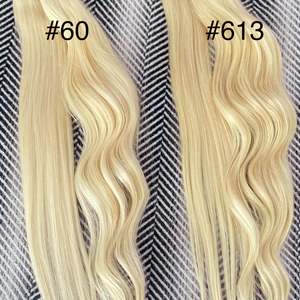 ผมต่อแบบเทปอิน เวอร์จิ้น เรมี แท้จากคน # บลีชบลอนด์ตรงสี 613 - Product Image 5