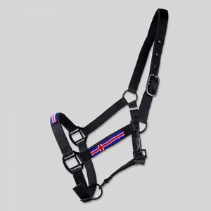 <b>Halter</b> Supper Quality Genuine Leather Horse <b>Halter</b> with Pink Soft Neoprene Padded Nose Band and Neck Band - Product Image 1