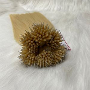 Produit chaud brésilien Remy extensions de cheveux humains Nano anneau couleur blonde 1g/pointe pas d'enchevêtrement pas de perte lâche Style de vague profonde - Product Image 3