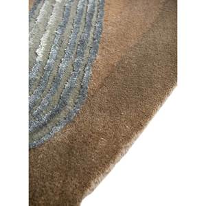 Aurelia Ivory Wool <b>Viscose</b> Hand Tufted Rug 4m Irregular Abstract Pattern Soft Texture Spot Clean Home Living Room 10mm Thickness - Product Image 4