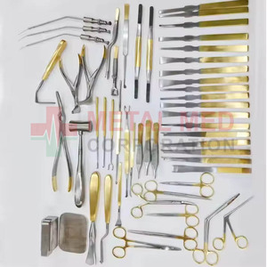 Ensemble d'instruments de rhinoplastie en acier inoxydable manuel de la société Metal Med Corporation pour la chirurgie plastique nasale, fabriqué au Pakistan, modèle - Product Image 2