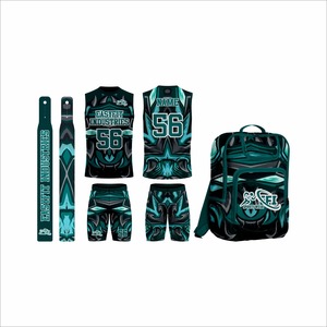 Uniformes de Fútbol Americano 7on7 Personalizados de Alta Calidad, Conjunto con Bolsa, Casco y Guantes, 100% Poliéster, Secado Rápido, Transpirable, Impresión Personalizada - Product Image 1