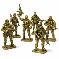 Figurines d'action de soldats miniatures en alliage de zinc 3D, fabrication sur mesure, en gros, style antique
