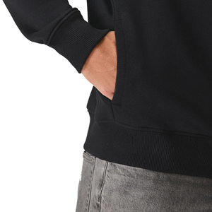 OEM custom design <b>black</b> color <b>zipper</b> <b>hoodie</b> 100% Cotton Pullover for Men with Custom Logo Print all Sizes Winter Streetwears - Product Image 5