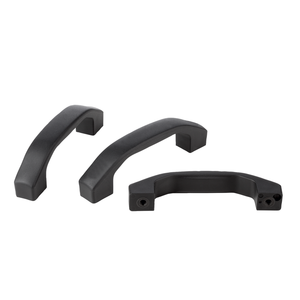 Manija de Puerta K1060 Tipo B con Rosca Interna para Montaje en Orificio Ciego, Color Negro Gris RAL7021, Poliamida y Acero - Product Image 4