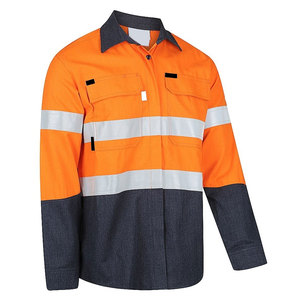 Chemise de travail respirante et ignifuge avec bande réfléchissante fr, taux de vente entier, chemise ignifuge - Product Image 2