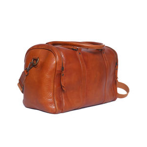 Sac de voyage en cuir de vachette décontracté et élégant, dernier design avec personnalisation OEM, fabriqué sur mesure en cuir véritable, tendance - Product Image 2